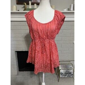 Vintage Cato Y2K Babydoll Top Size Medium Fairy Sequin Asymmetrical Lace Bow